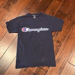 Champion Navy Blue Short Sleeve Tee Size S
